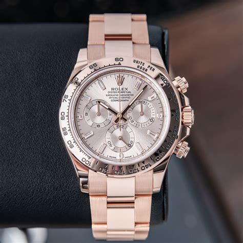 rolex daytona prezzo oro rosa|Rolex Cosmograph Daytona in Oro, M126505.